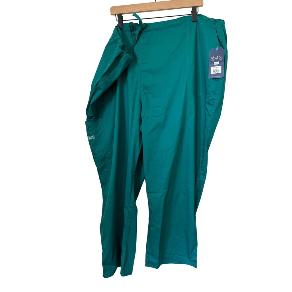 NWT Cherokee Core Stretch Scrub Pants Green 3XL Unisex 4043